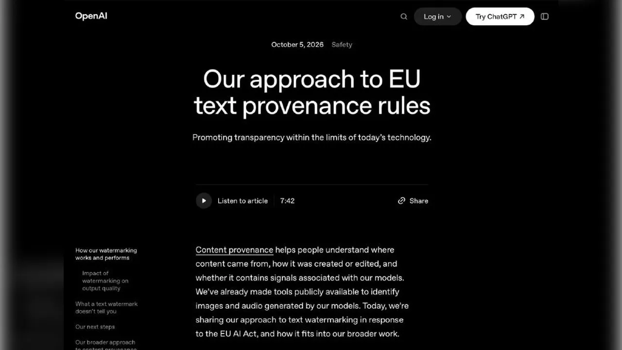 OpenAI начинает добавлять невидимые знаки в тексты ChatGPT